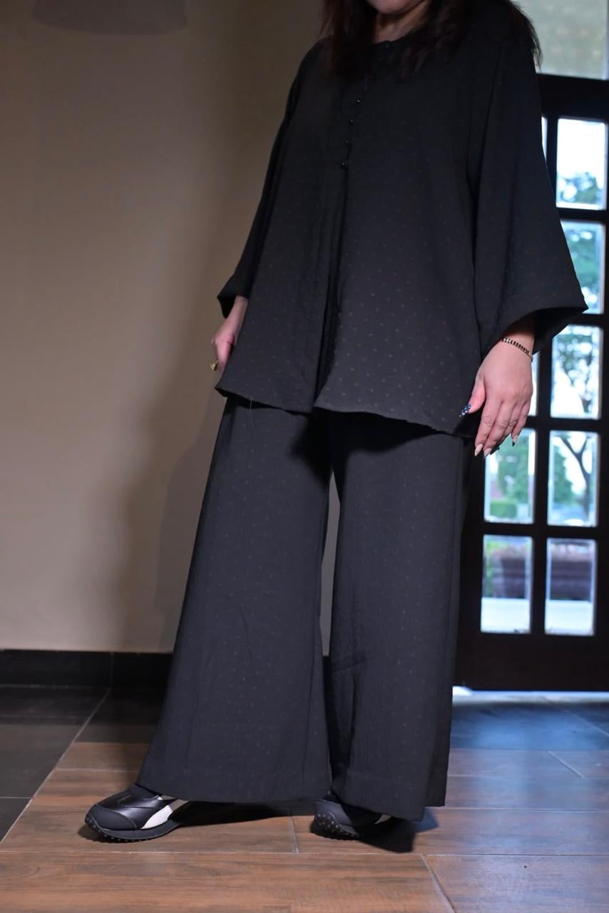 Black Brochette Co-Ord Set